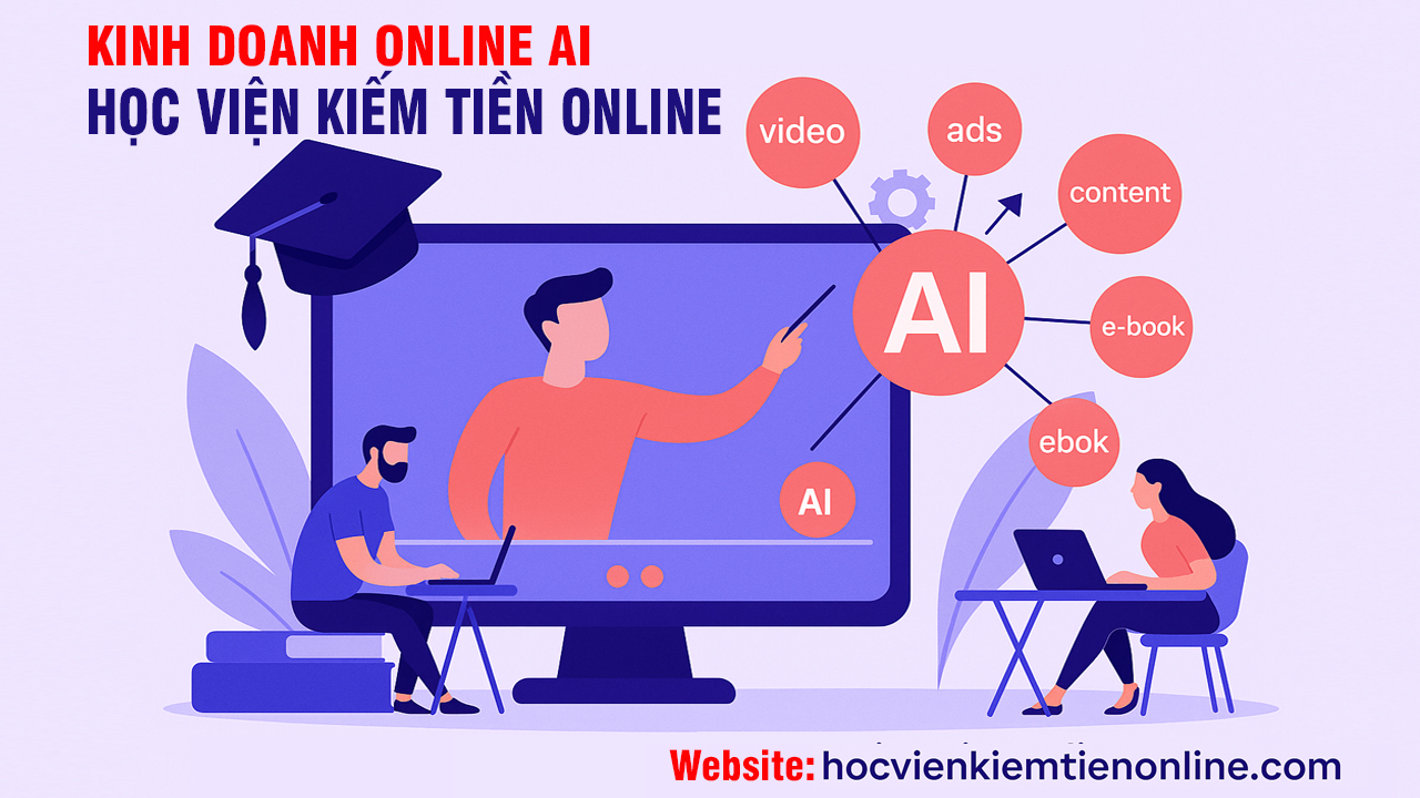 Học Viện Kiếm Tiền Online – Nơi Hướng Dẫn Bạn Kiếm Tiền Thời Đại AI Trong thời đại mà trí tuệ nhân tạo (AI) đang làm thay đổi cục diện của mọi ngành nghề, việc tận dụng sức mạnh của AI để kinh doanh online không còn là một lựa chọn – mà là một xu hướng tất yếu.
